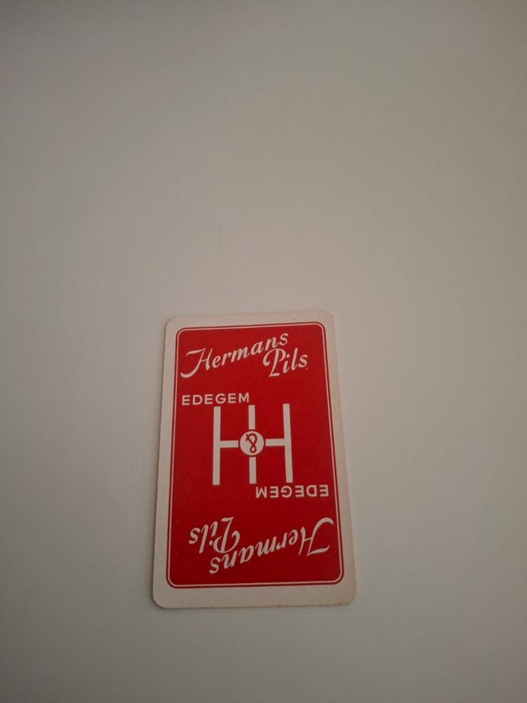 Oude speelkaart hermans pils edegem, Verzamelen, Speelkaarten, Jokers en Kwartetten, Ophalen of Verzenden