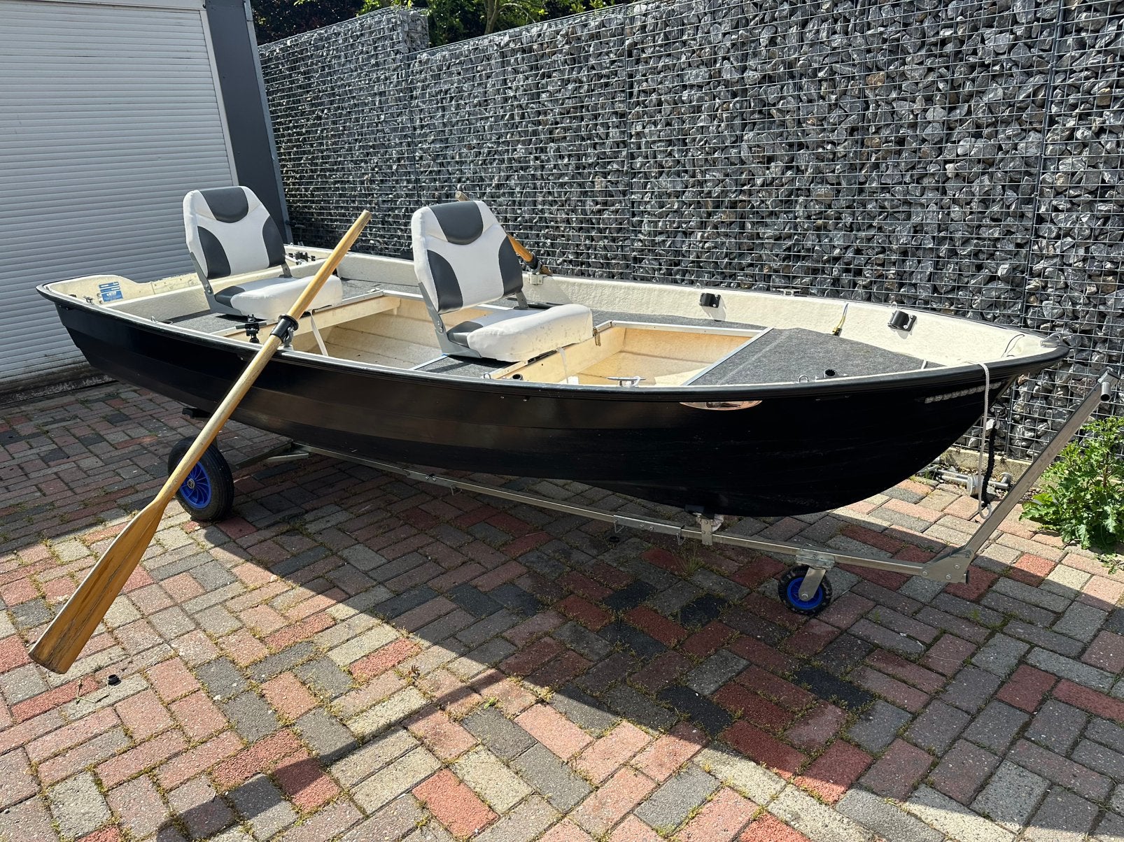 Bateau en polyester, bateau , 4 mètres de long, bon état, Enlèvement, Comme neuf, Bateau à moteur