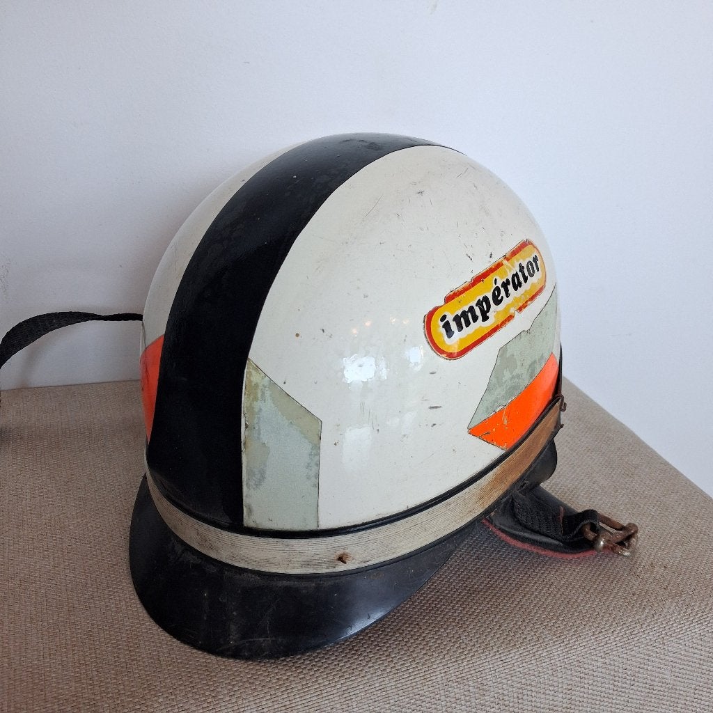 Vintage brommerhelm of motorhelm Imperator, Ophalen of Verzenden, Gebruikt, Medium