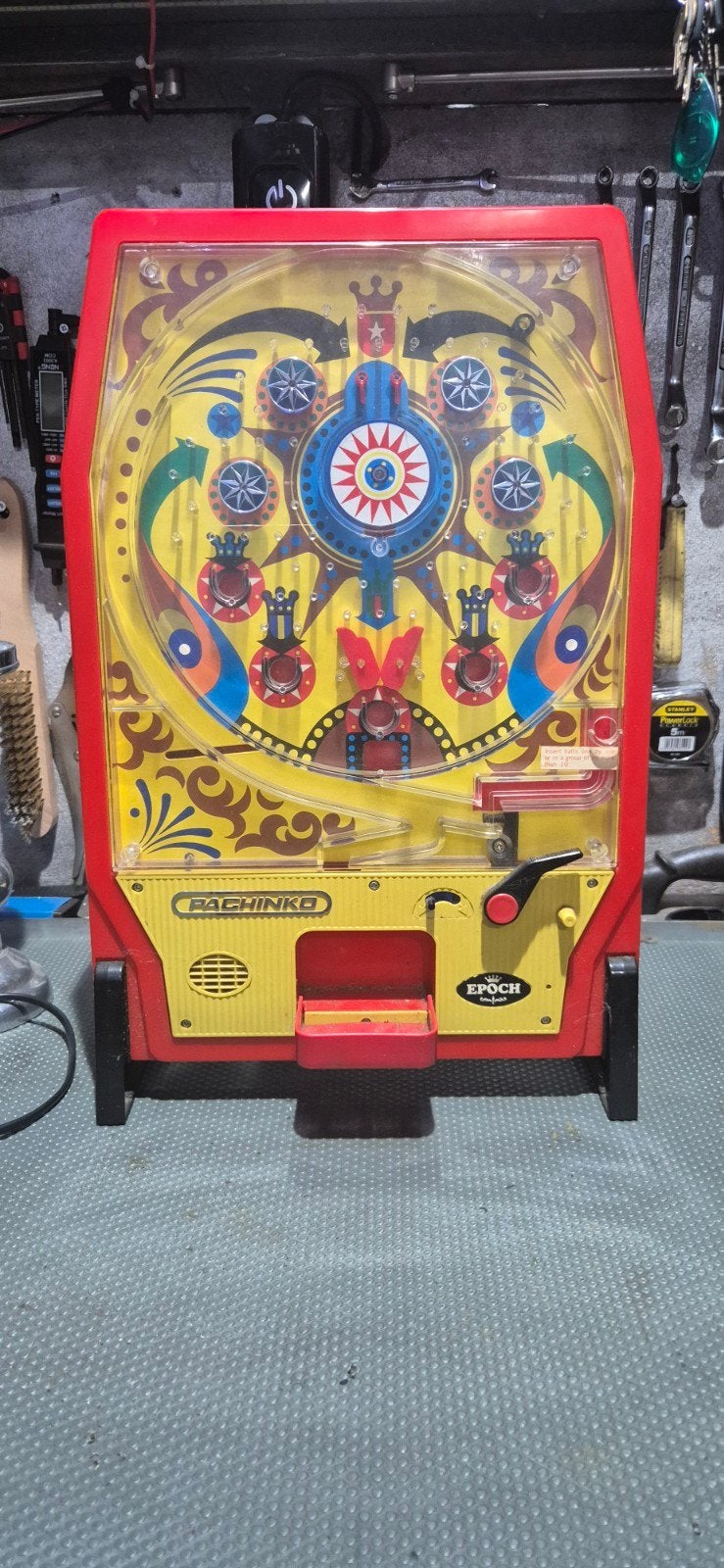 Pachinko tafelmodel flipper uit1975., Verzamelen, Ophalen, Gebruikt
