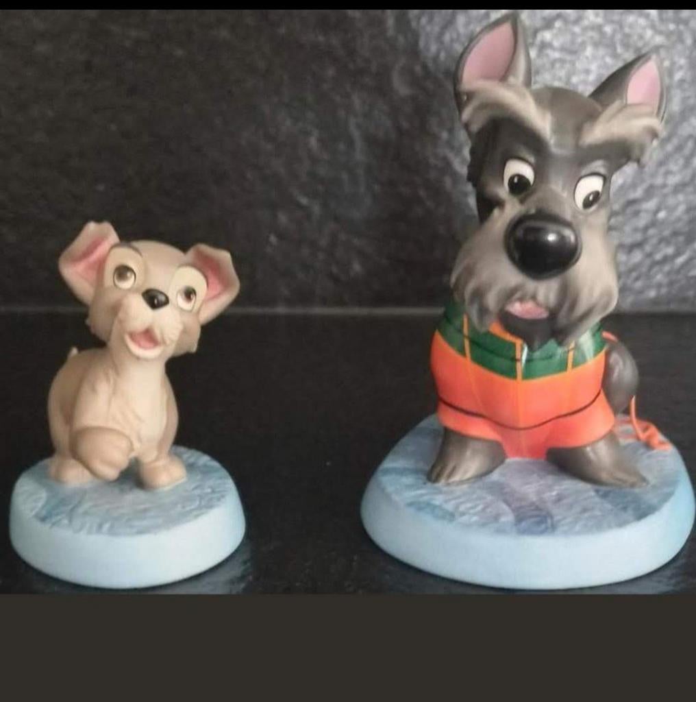 Wdcc Jock et Scamp de la série Lady and Tramp. Presque pas, Enlèvement ou Envoi, Neuf