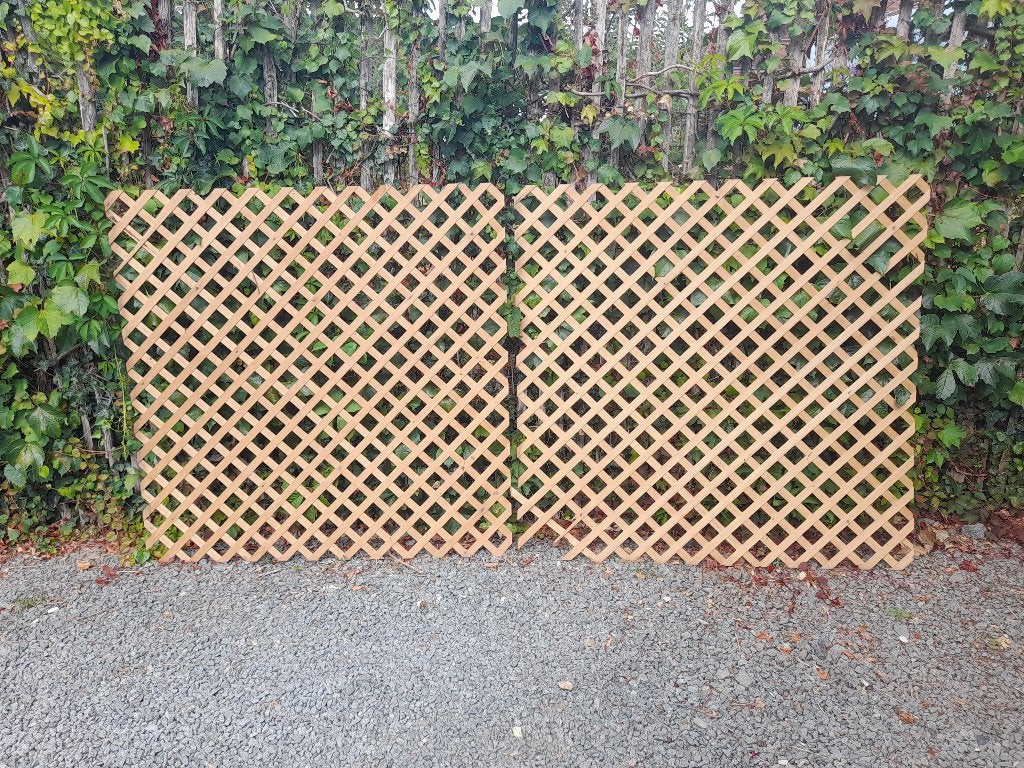 Houten Planten/klimrek 2x, Tuin en Terras, Ophalen
