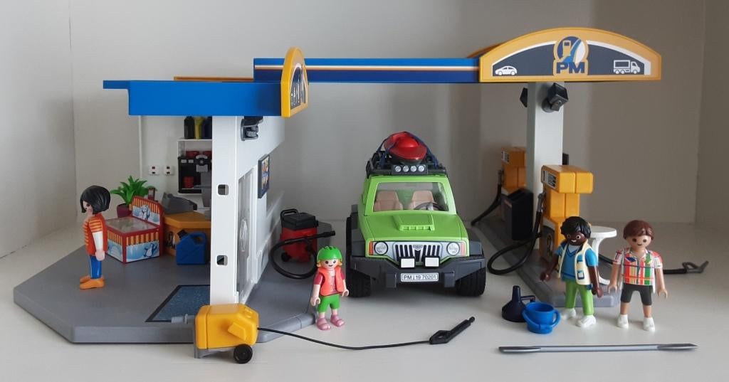 Station-service PlayMobil, Enlèvement ou Envoi, Comme neuf, Ensemble complet