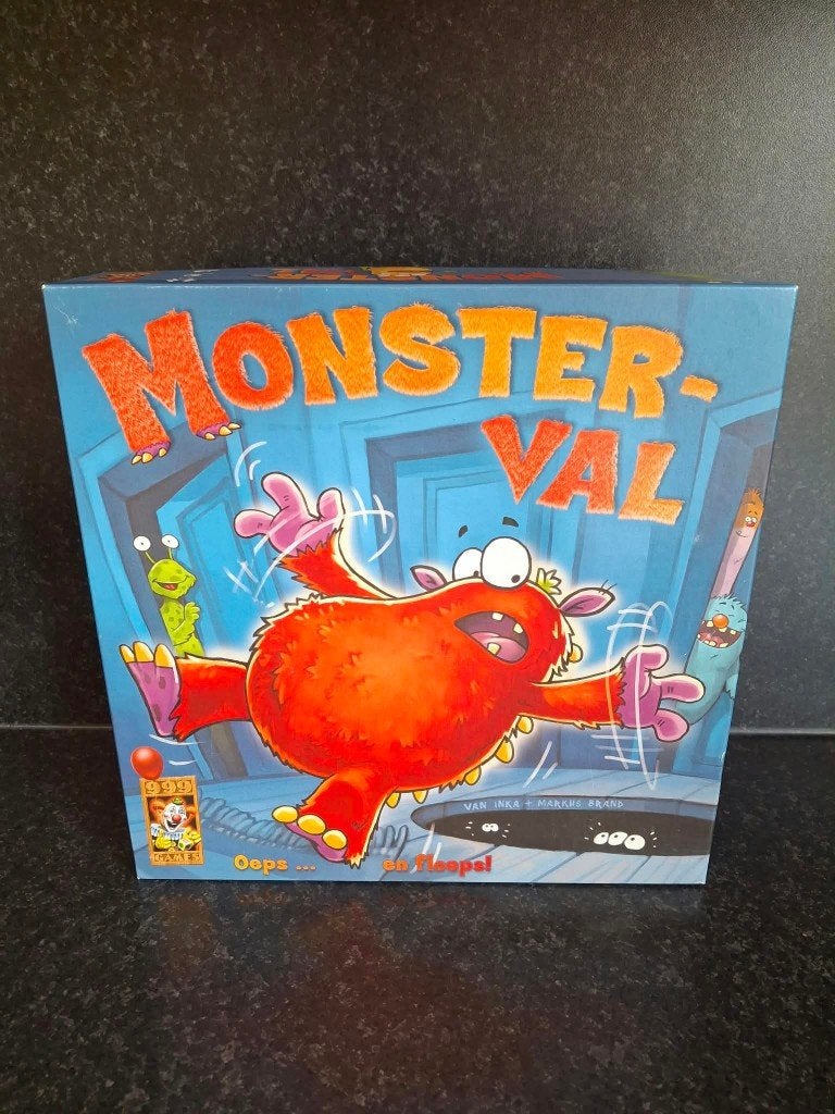 Monsterval - gezelschapsspel, Hobby en Vrije tijd, Ophalen, Zo goed als nieuw, 999 games