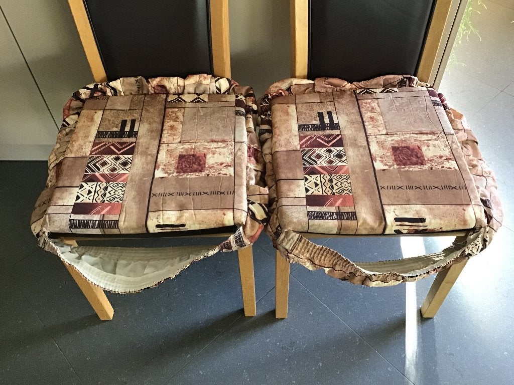 2 x 2 coussins de siège à rabats sur tout le pourtour pour c, Enlèvement ou Envoi, Comme neuf