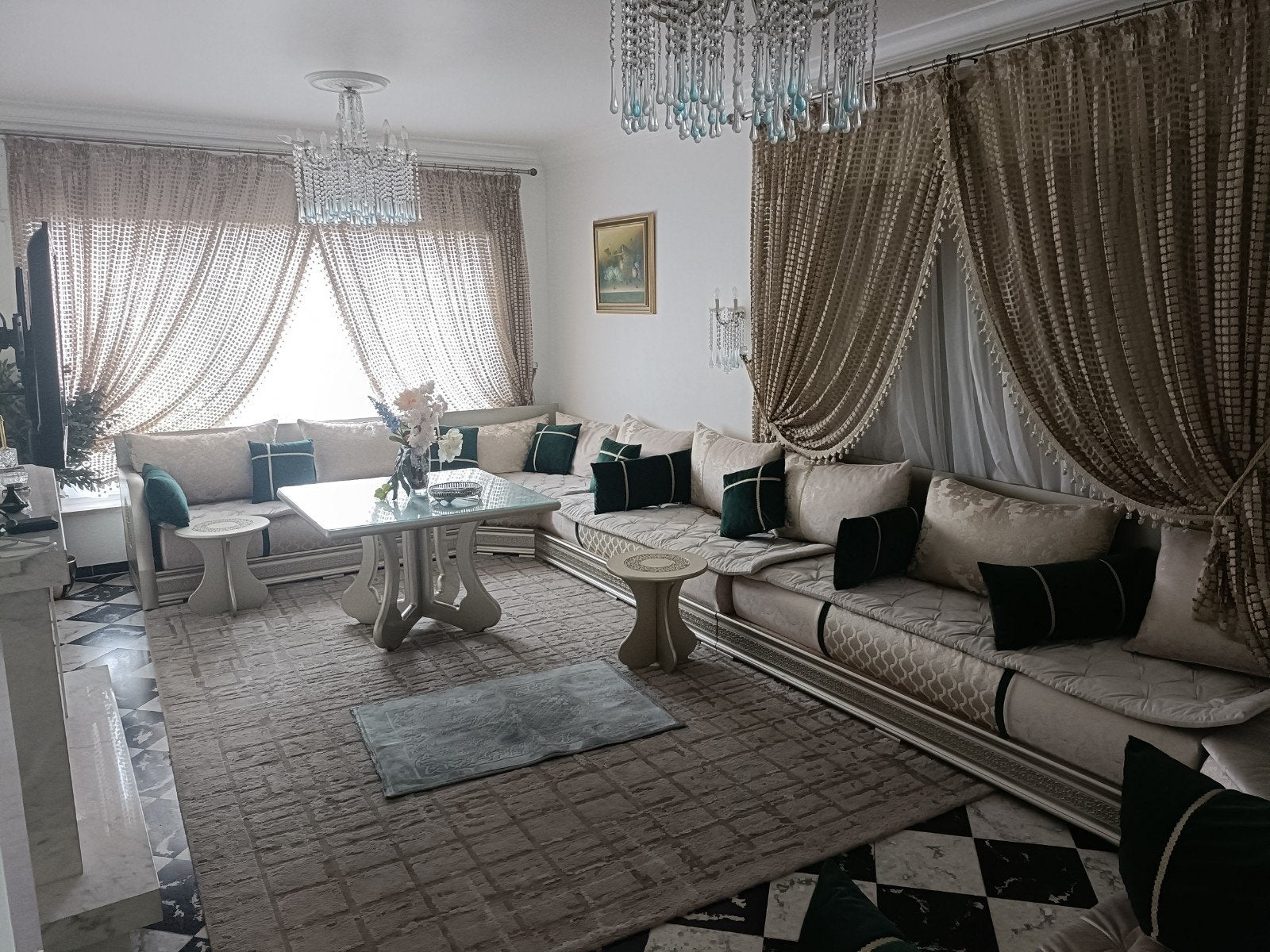 Salon marocain complet à vendfe, Ophalen of Verzenden