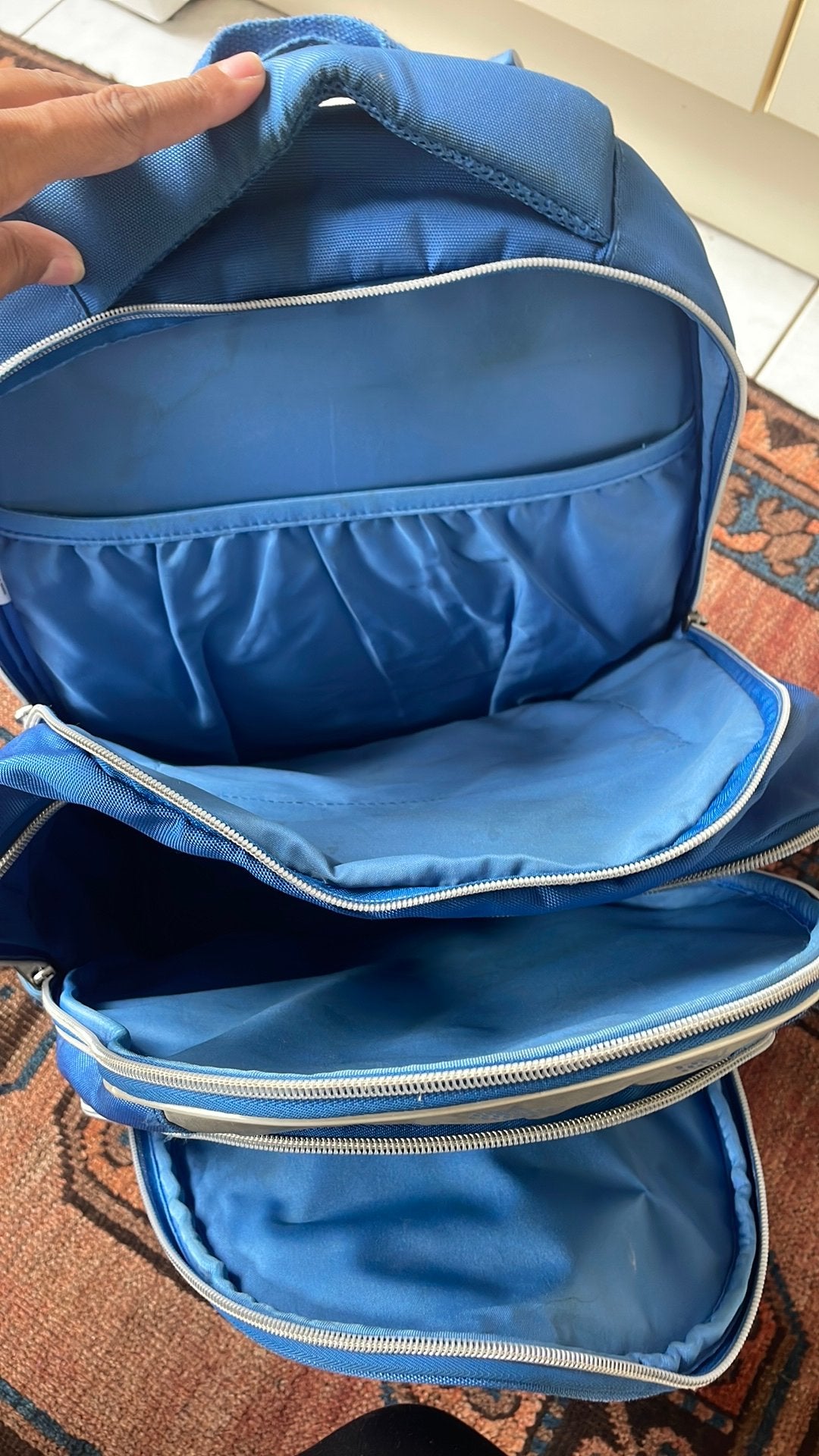 Sac a dos, Bijoux, Sacs & Beauté, Boîtes de maquillage & Beauty case, Enlèvement, Utilisé, Bleu, Rigide