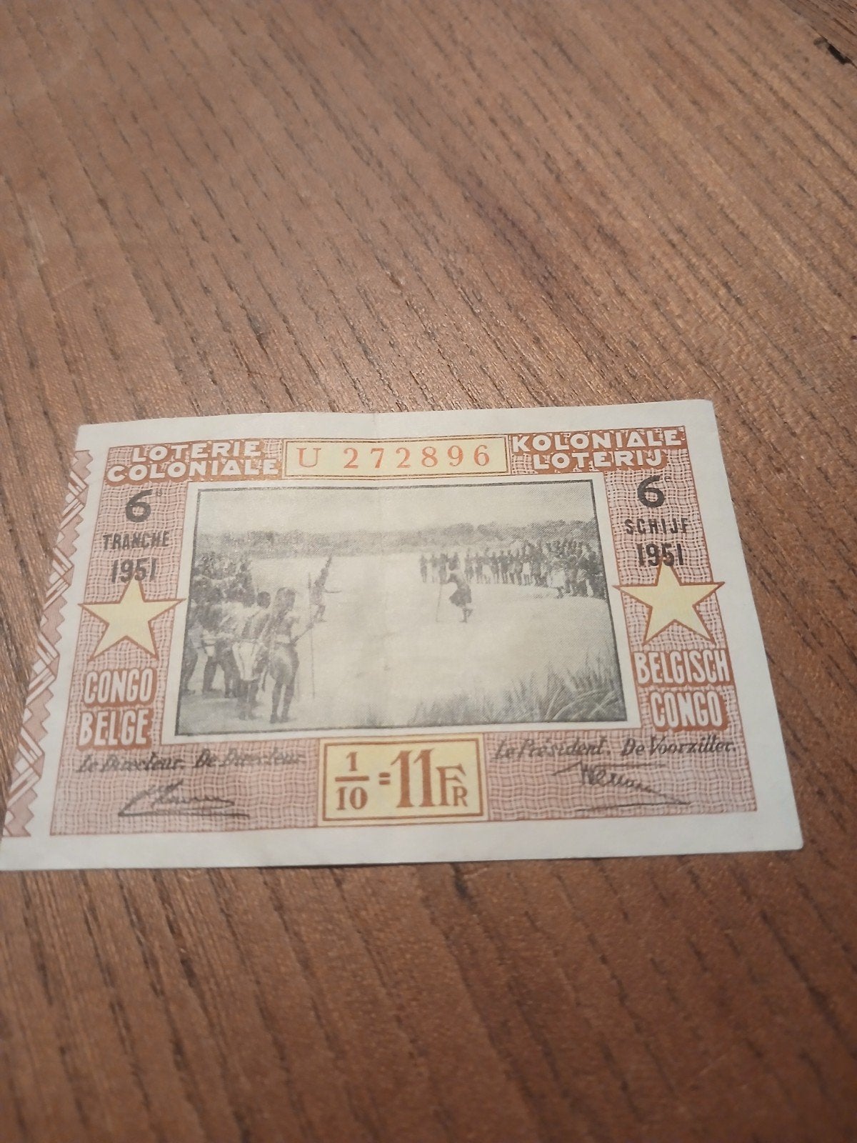 Belgische koloniale loterij, Postzegels en Munten, Bankbiljetten | België, Ophalen of Verzenden