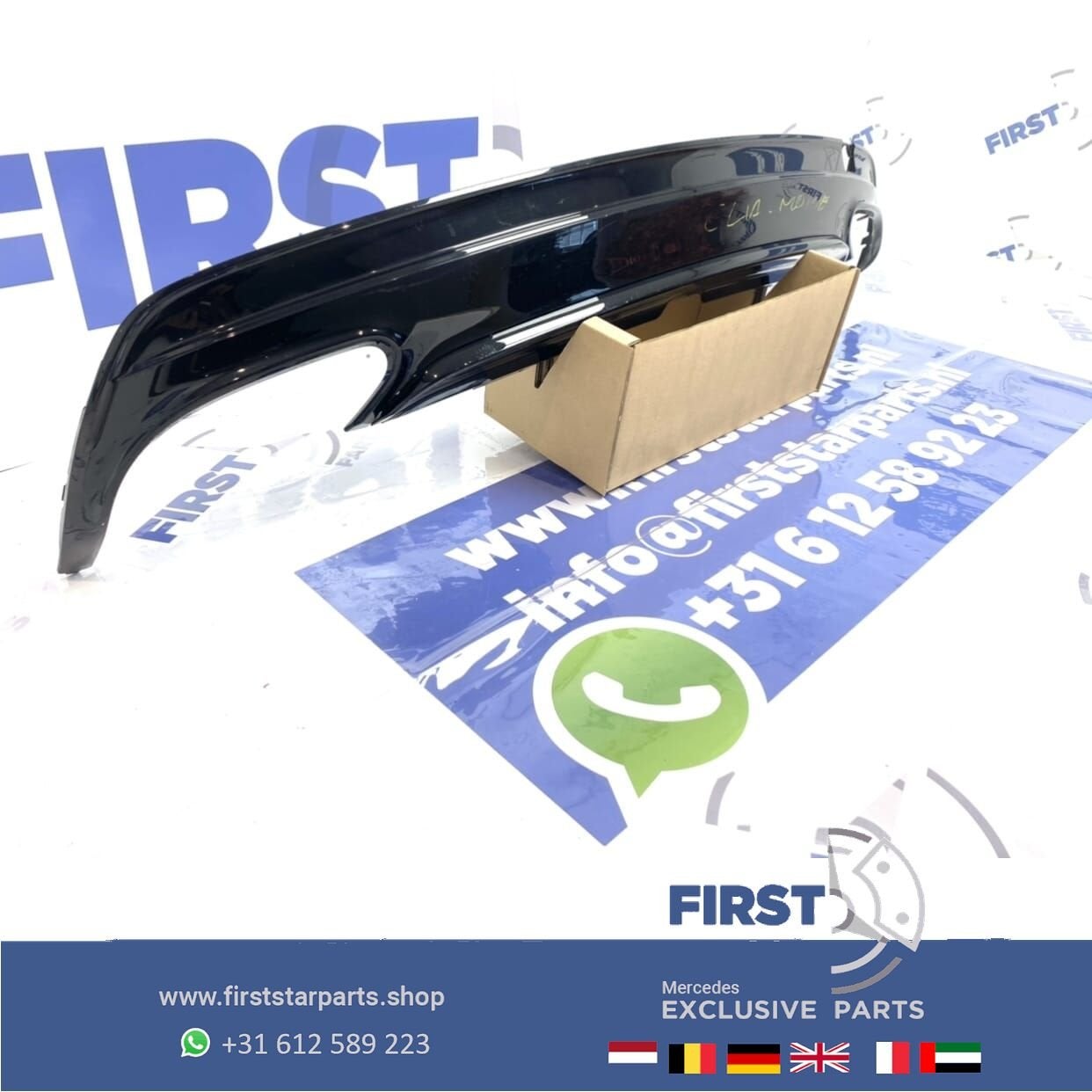 W117 X117 CLA Facelift AMG diffuser achterbumper origineel M, Gebruikt, -, Ophalen of Verzenden, -