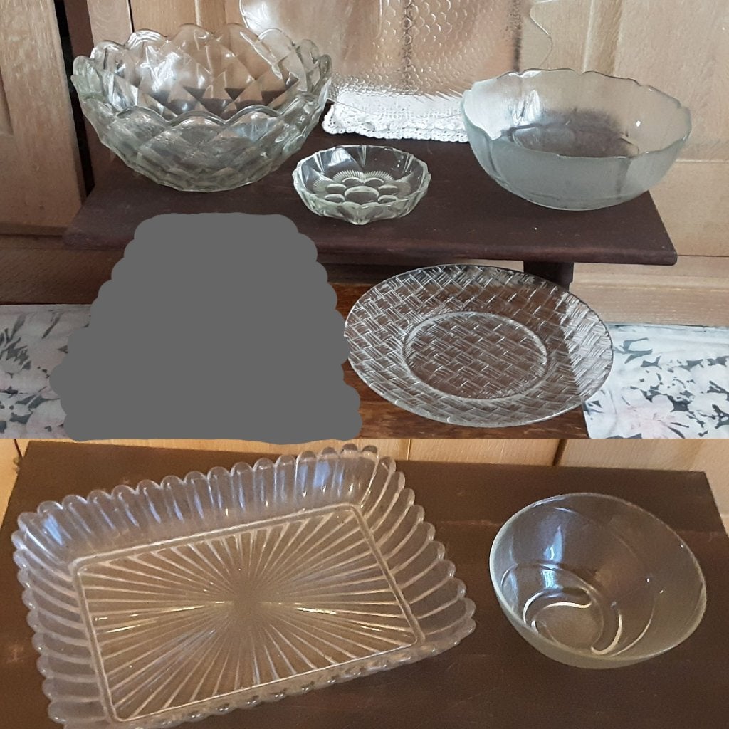 Glazen schalen kommen 1€ voor alle ZES stuks, Maison & Meubles, Cuisine | Vaisselle, Enlèvement ou Envoi, Verre, Balance ou Balances