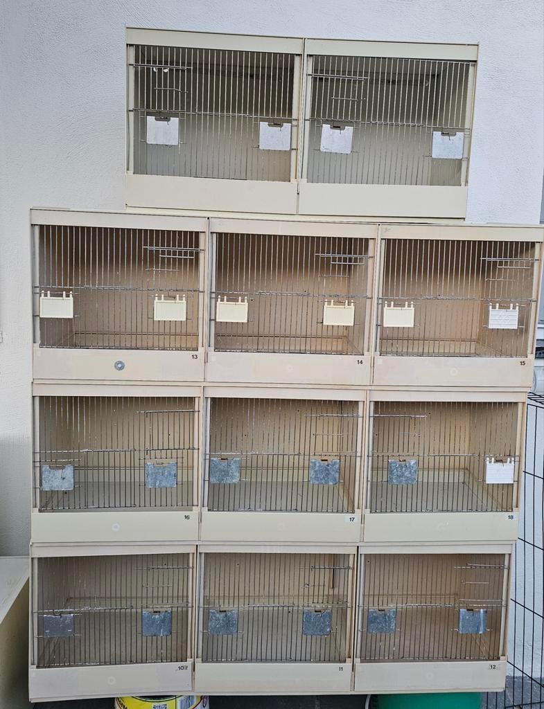 6 Vogelkooien / Kweekkooien te koop - Goede staat -, Dieren en Toebehoren, Vogels | Hokken en Kooien, Ophalen