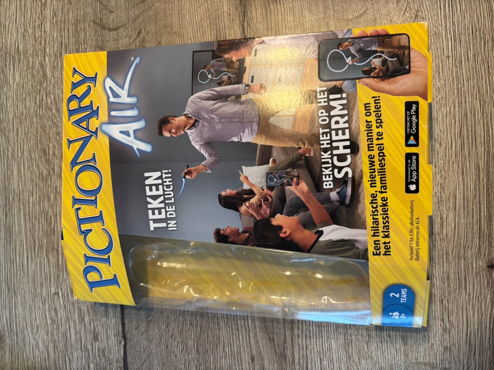 Pictionary air, Hobby en Vrije tijd, Gezelschapsspellen | Bordspellen, Ophalen of Verzenden, Zo goed als nieuw