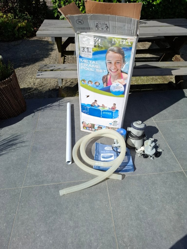 Piscine tubulaire Intex 3,05M, Jardin & Terrasse, Piscines, Utilisé, Piscines hors sol, Moins de 80 cm, 200 à 400 cm, 300 cm ou plus