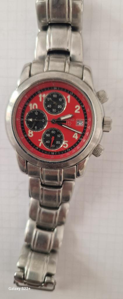 Montre homme chrono Steel, très bon état, Enlèvement ou Envoi