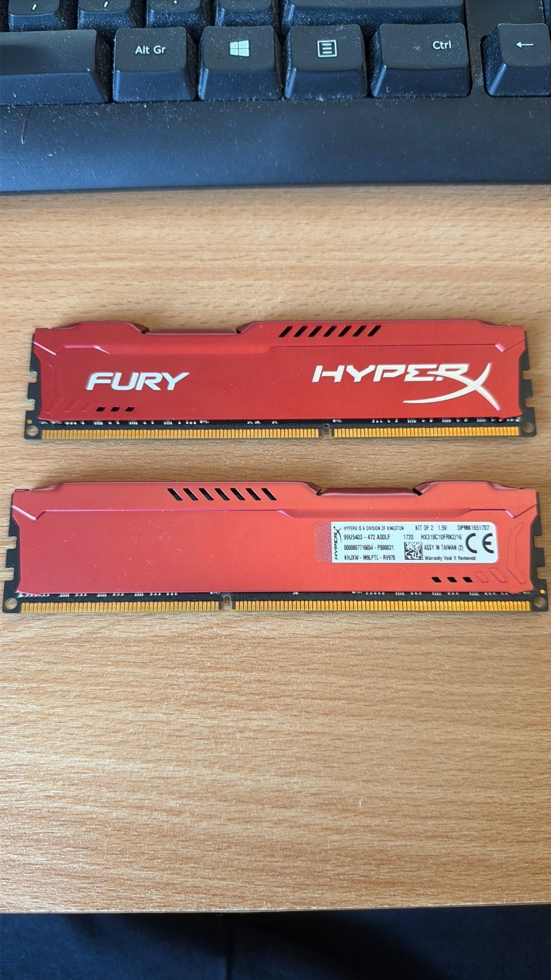 Fury Hyperx ddr3 16gb, Computers en Software, Ophalen, Zo goed als nieuw, DDR3