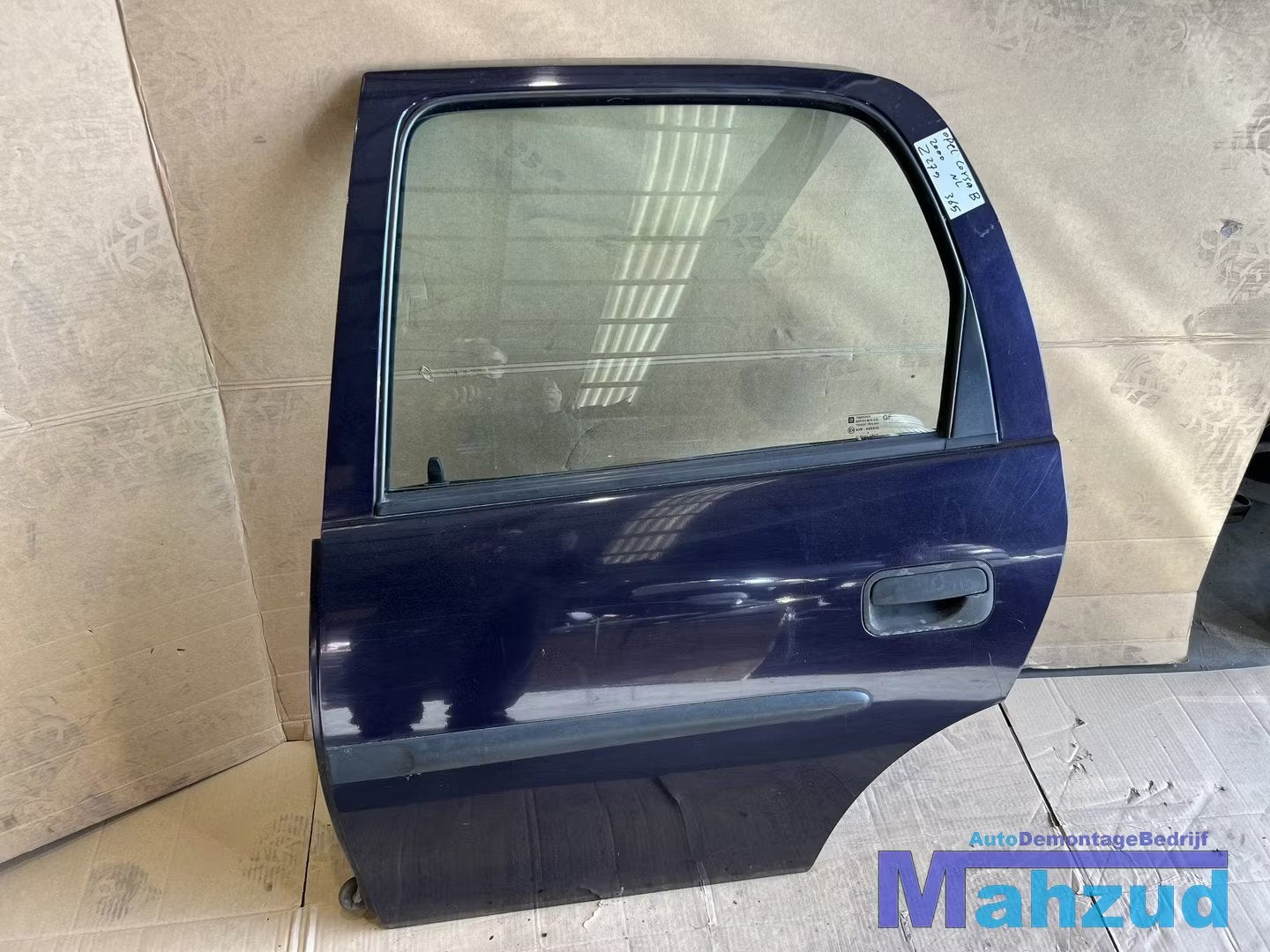 OPEL CORSA B BLAUW Z279 Links achter deur portier 1993-1999, Auto-onderdelen, Gebruikt, Deur, Opel Automobile GmbH, Kontakt@opel-infoservice.de