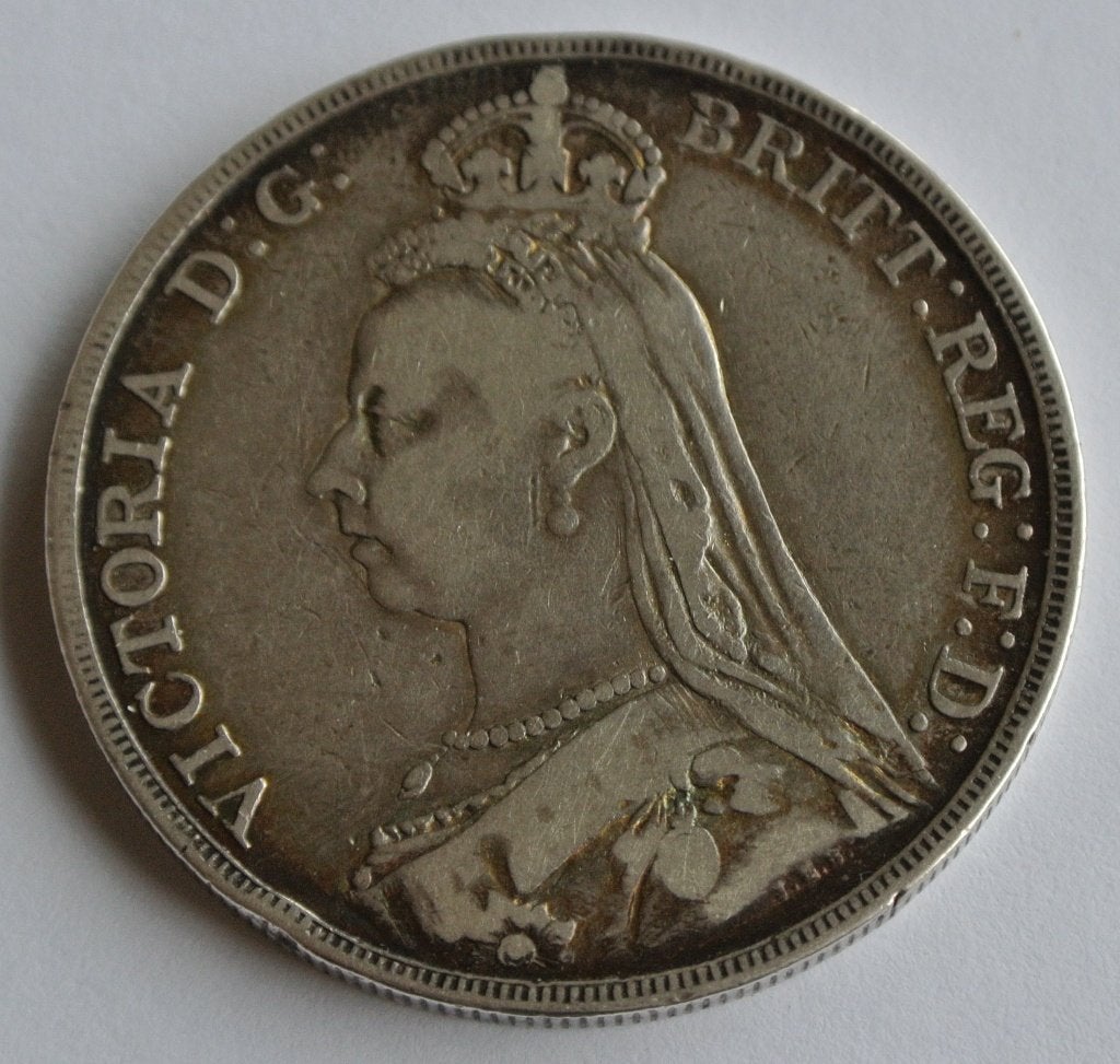 VERENIGD KONINKRIJK KONINGIN VICTORIA 1 KROON 1888 ZILVER, Ophalen of Verzenden, Overige landen, Losse munt, Zilver