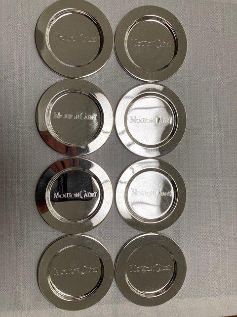8 sous-verres en verre argenté, Enlèvement ou Envoi, Neuf, Verre ou Tasse