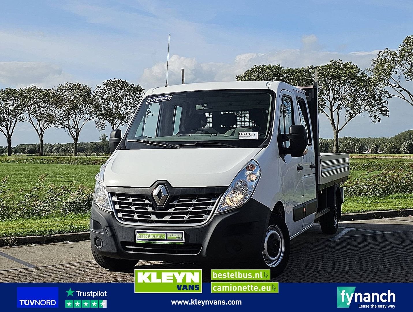 Renault MASTER 2.3 DUB.Cab Open-Laadbak, Auto's, Automaat, Renault, Wit, Bedrijf