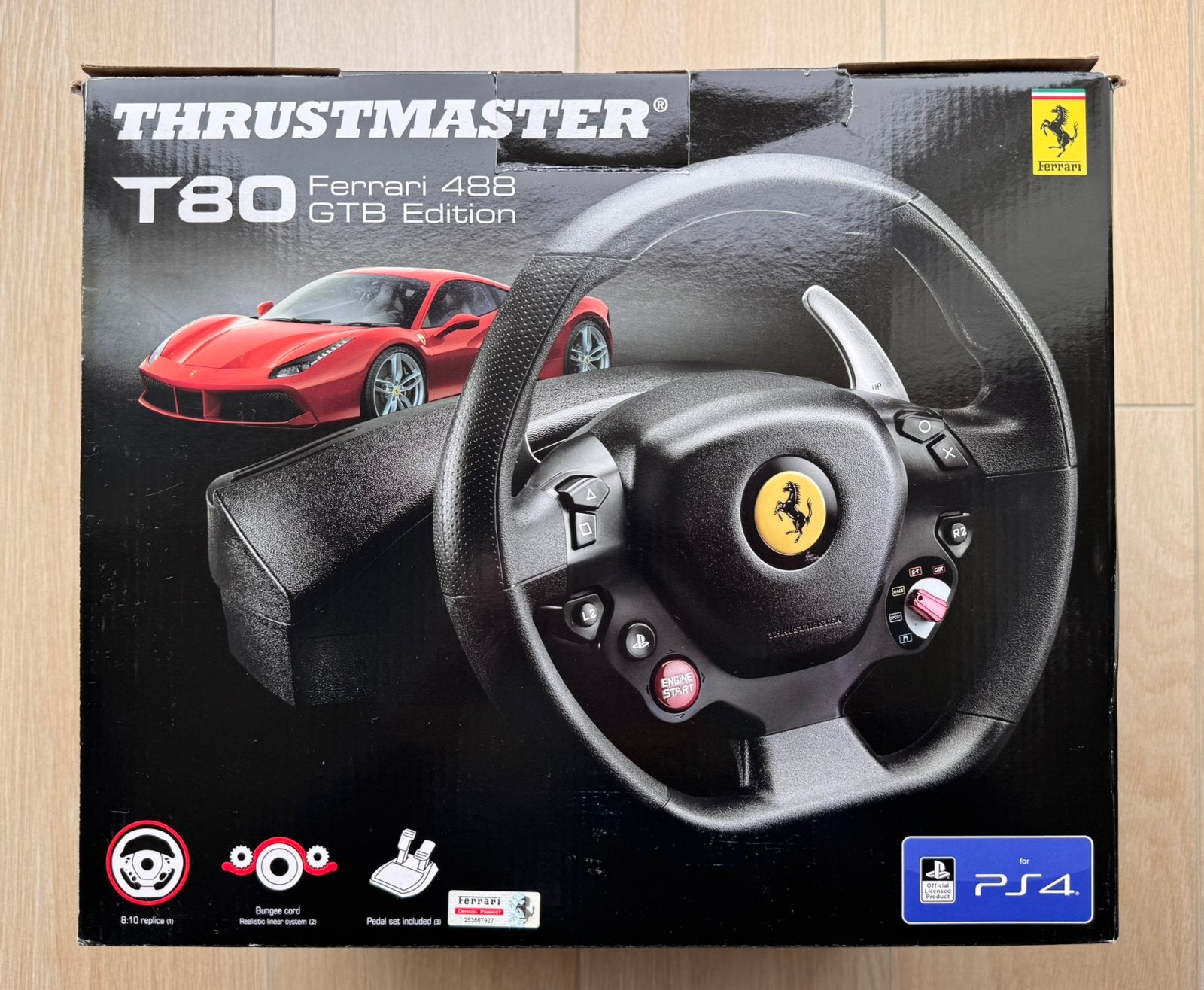 Thrustmaster T80 Ferrari 488 GTB Edition, Ophalen, Zo goed als nieuw, Stuur of Pedalen, PlayStation 4
