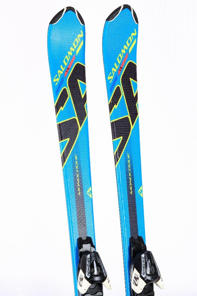 140 kinder ski's SALOMON Jr. KART, monoque, BLUE, Gebruikt, Carve, Salomon, Ophalen of Verzenden