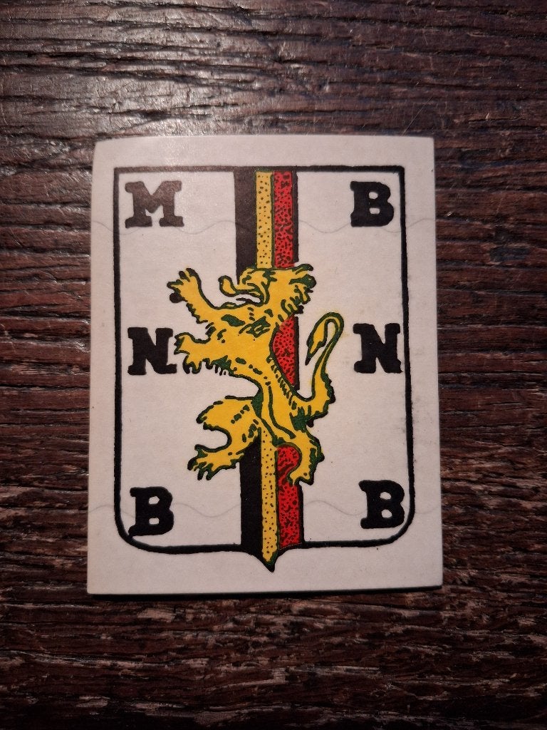 Ancien autocollant Résistance belge ww2 MNB BNB, Enlèvement ou Envoi, Armée de terre, Autres types