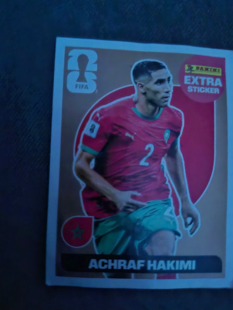 Autocollant Panini Extra Achraf Hakimi, Enlèvement ou Envoi, Neuf, Autres types