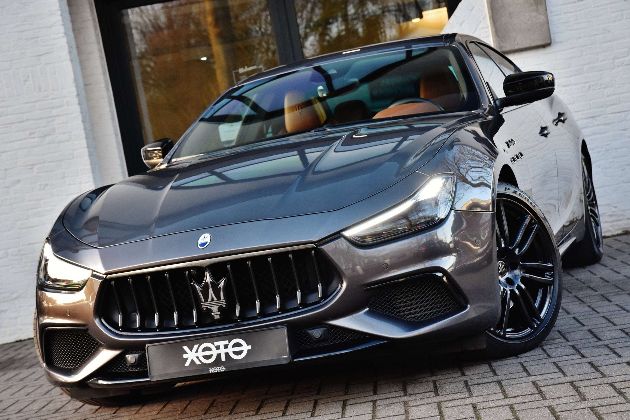Maserati Ghibli SQ4 MODENA S * MASERATI HISTORY *, Autos, Cuir, Argent ou Gris, Entreprise, 254 g/km