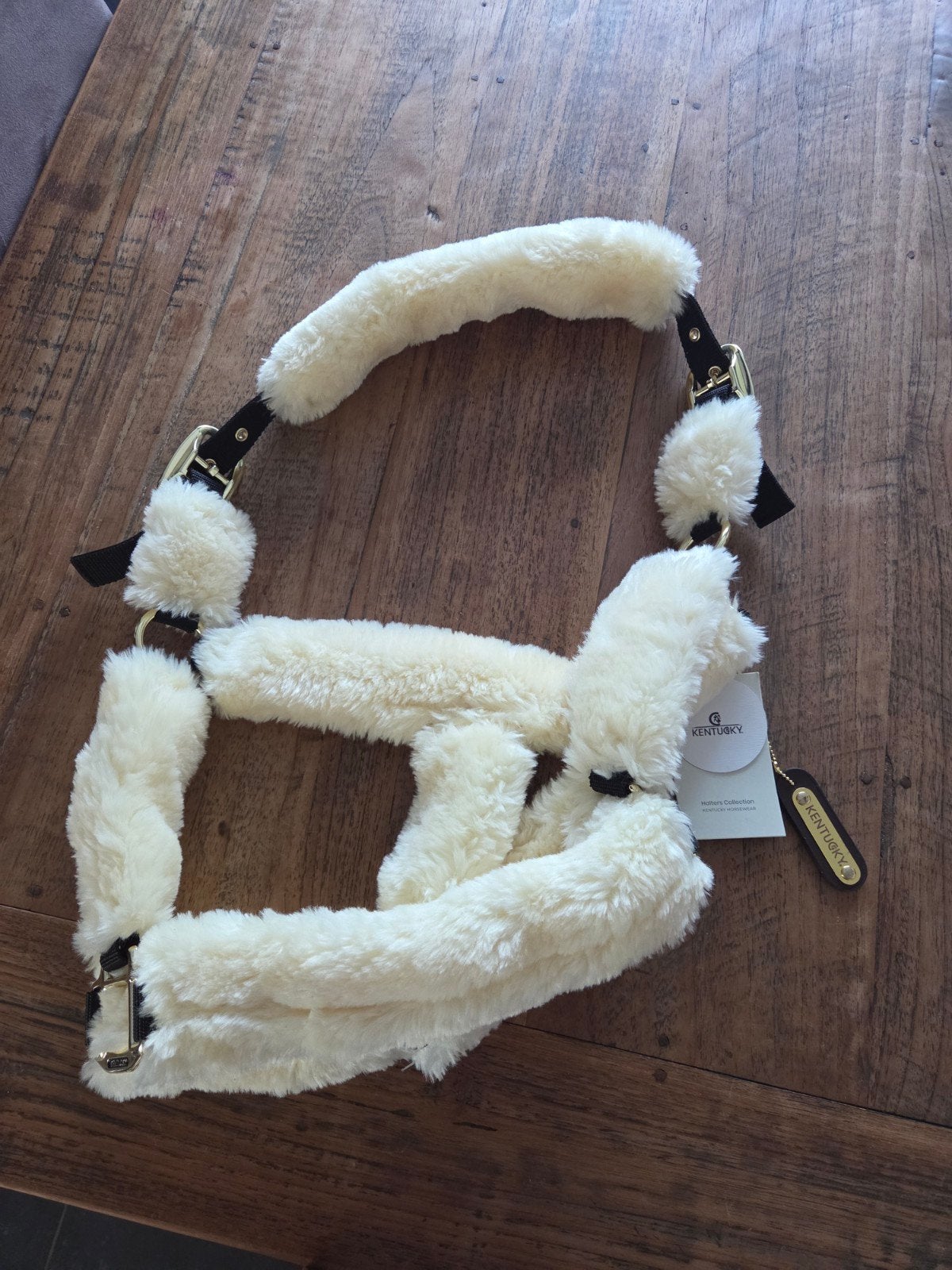 Kentucky sheepskin halster, Dieren en Toebehoren, Ophalen, Halster, Full