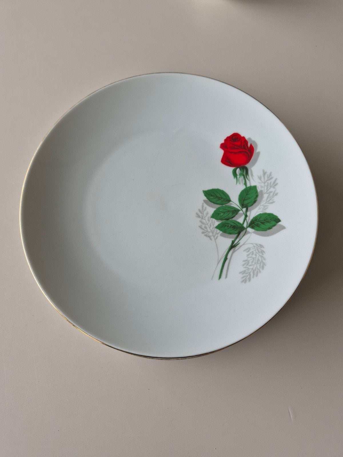 4x Vintage Bavaria borden - Bareuther Waldsassen, Assiettes(s), Enlèvement ou Envoi, Utilisé, Classique