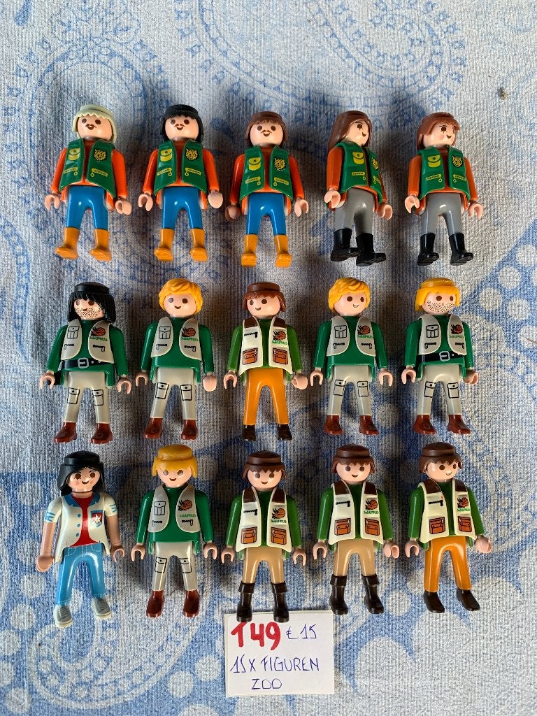 PLAYMOBIL: T49: 15 DIERENVERZORGERS ZOO, Kinderen en Baby's, Speelgoed | Playmobil, Wild life, Losse onderdelen, Ophalen of Verzenden