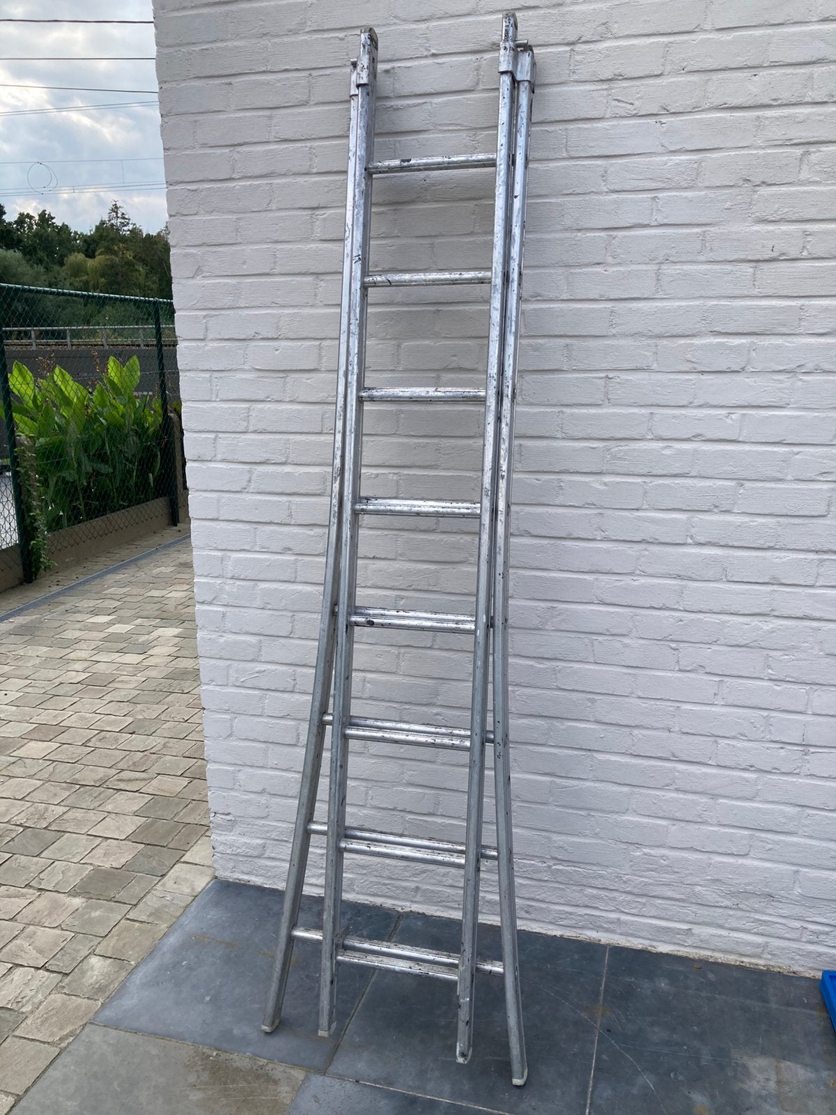 Aluminium ladder 4,5m, Ophalen, Gebruikt, Ladder