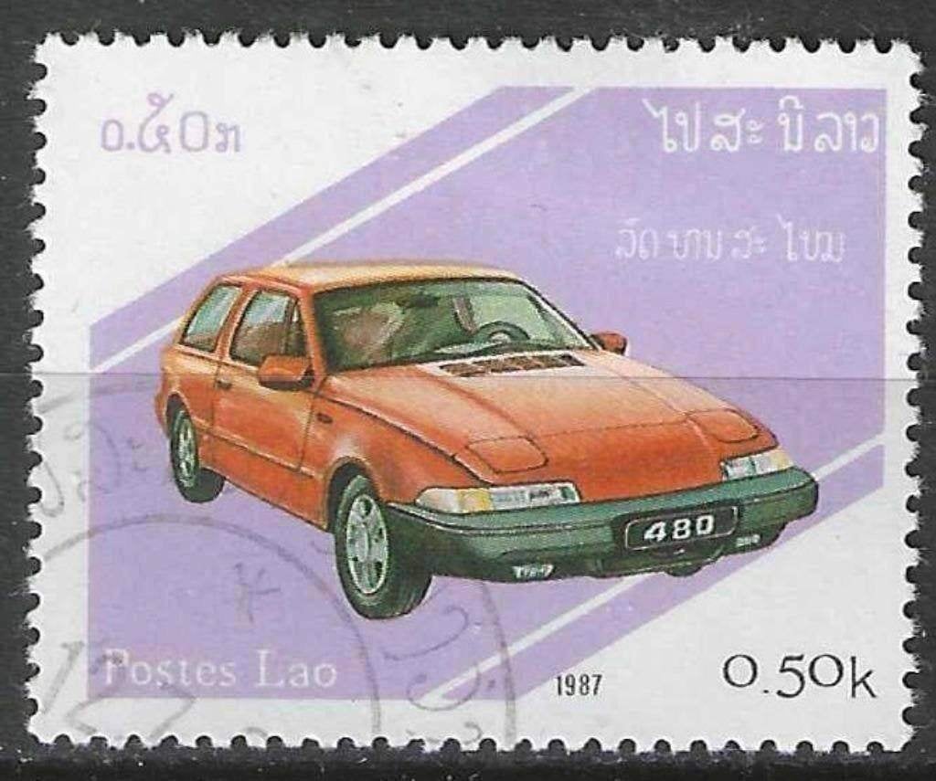 Laos 1987 - Yvert 784 - Moderne auto's in 1987. (ST), Verzenden, Gestempeld