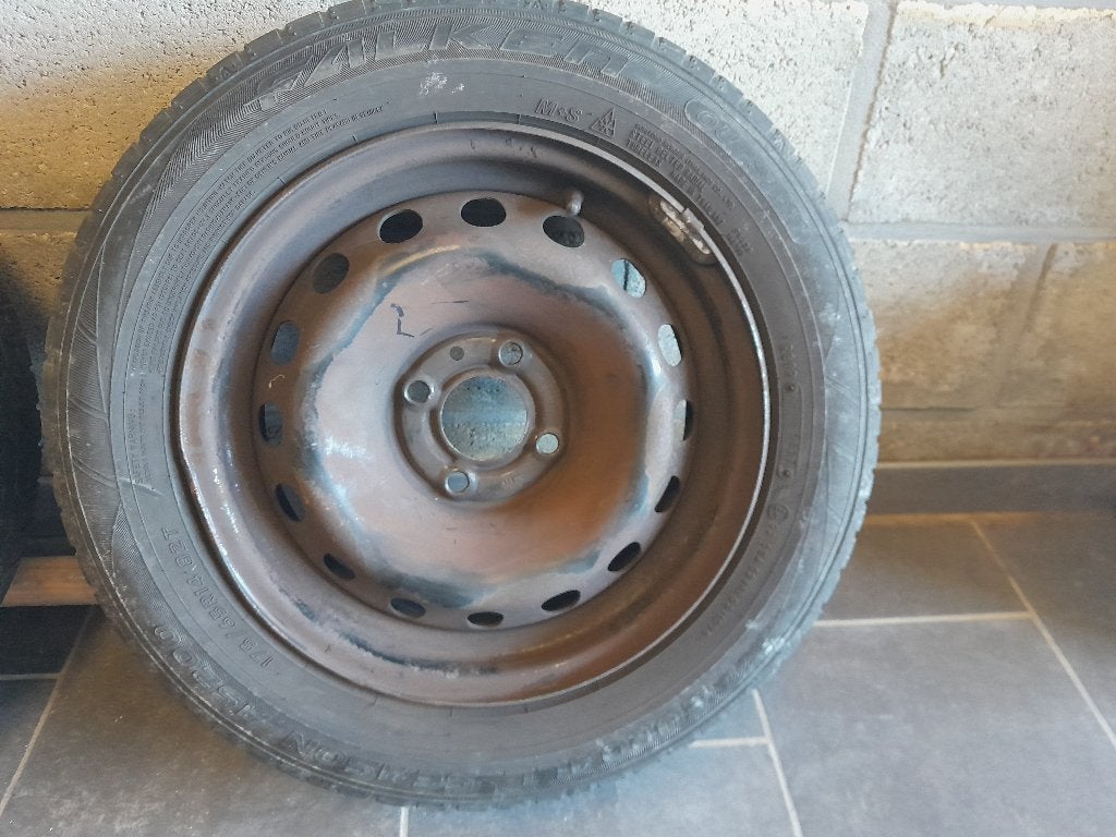 PNEUS SUR JANTES, 14 pouces, Pneus et Jantes, 4 Saisons, 175 mm