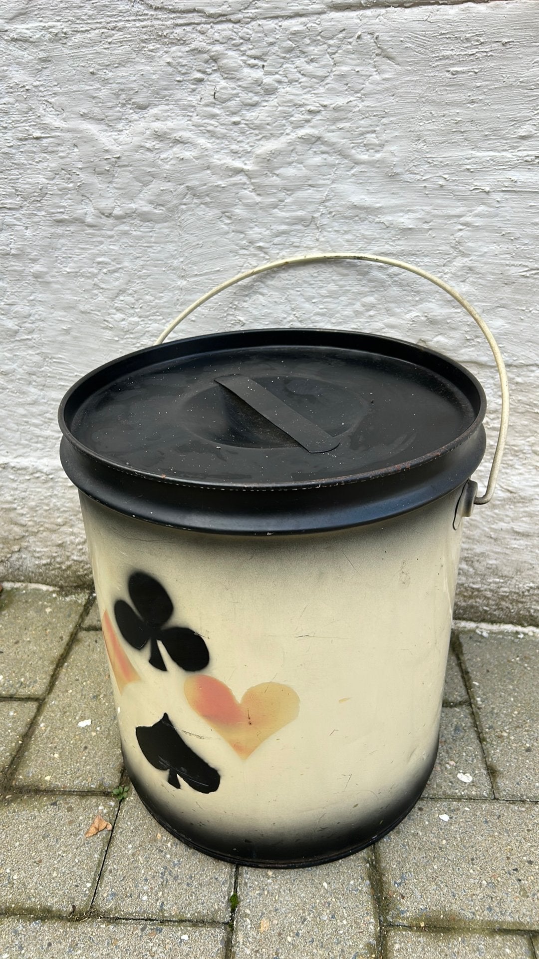 Vintage opslagtrommel, Huis en Inrichting, Ophalen, Gebruikt