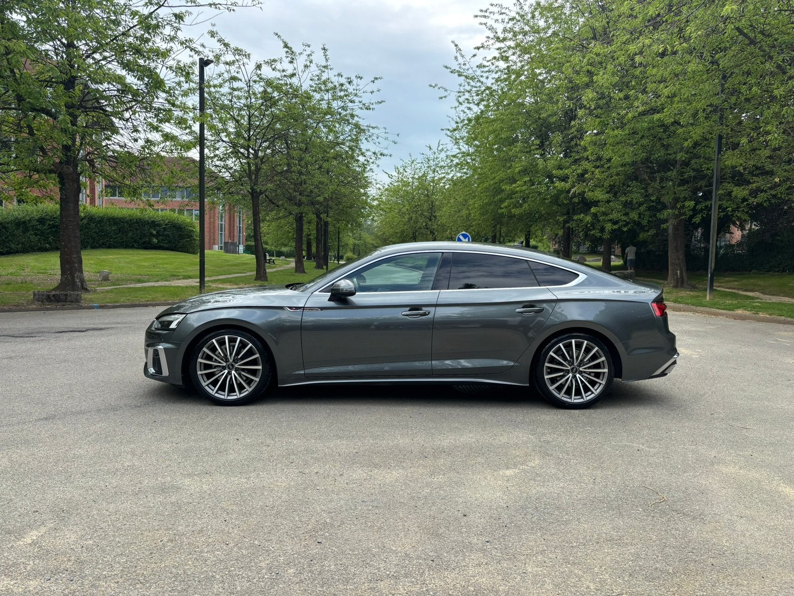 Audi A5 Sportback 35 TDi S Tronic S Line - Led/CarPlay/Cam, Autos, Audi, Argent ou Gris, Achat, Euro 6, Noir