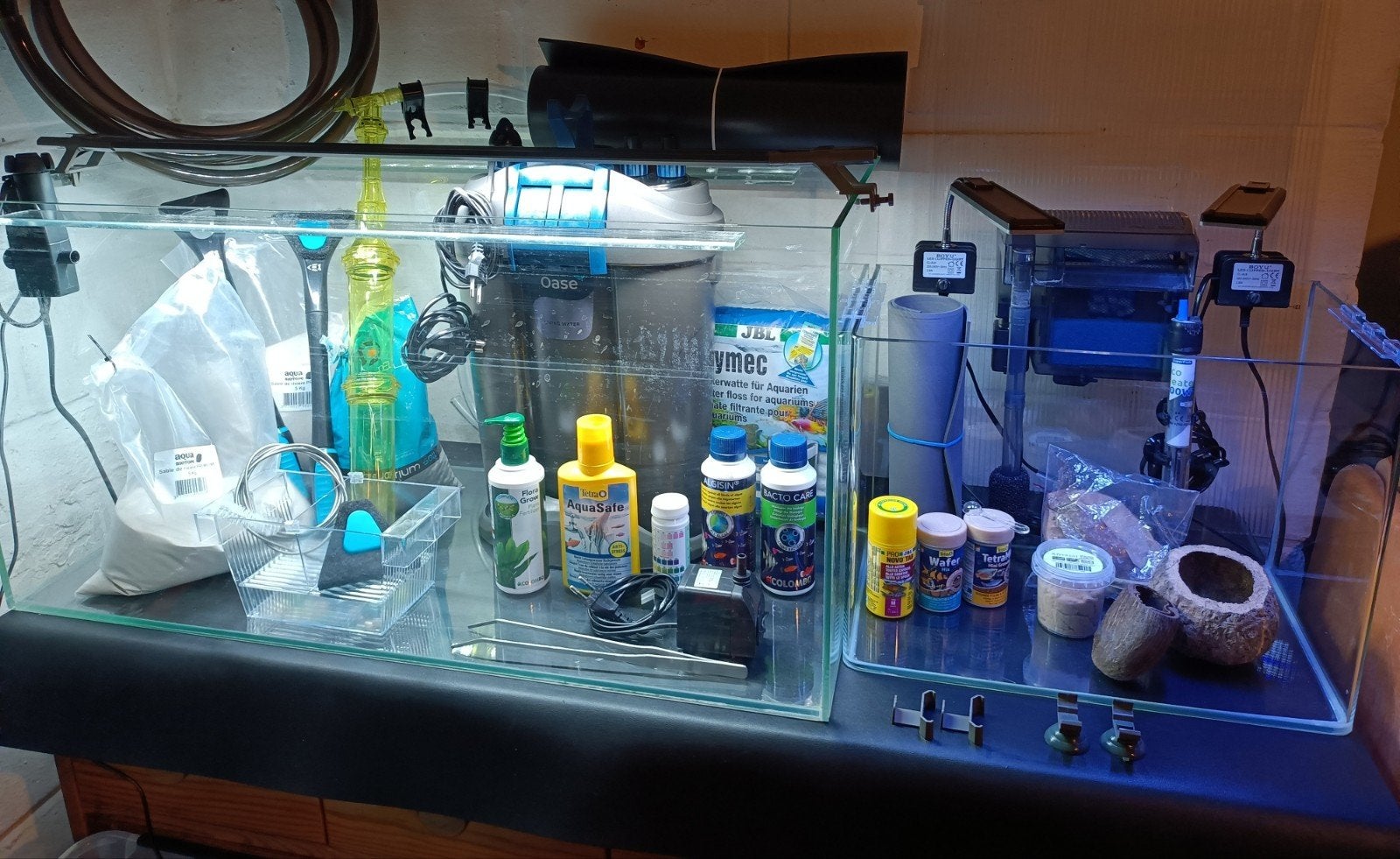 2 AQUARIUMS COMPLETS, Enlèvement, Pompe, Comme neuf, Fluval