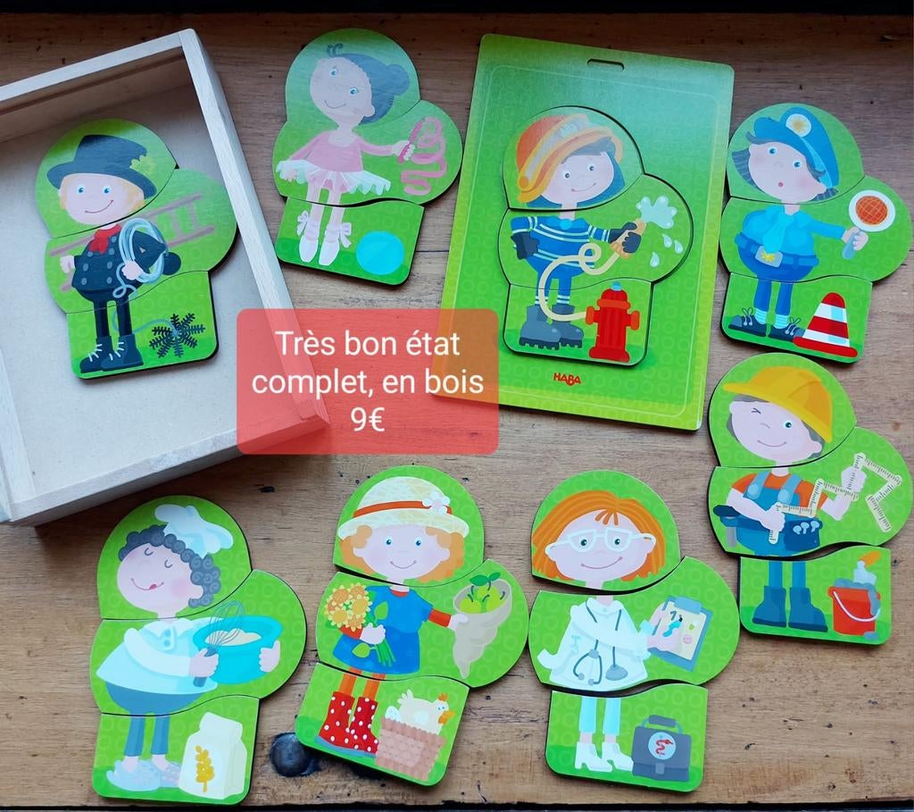 Haba puzzle Méli-mélo des métiers, Ophalen, Gebruikt, Overige typen
