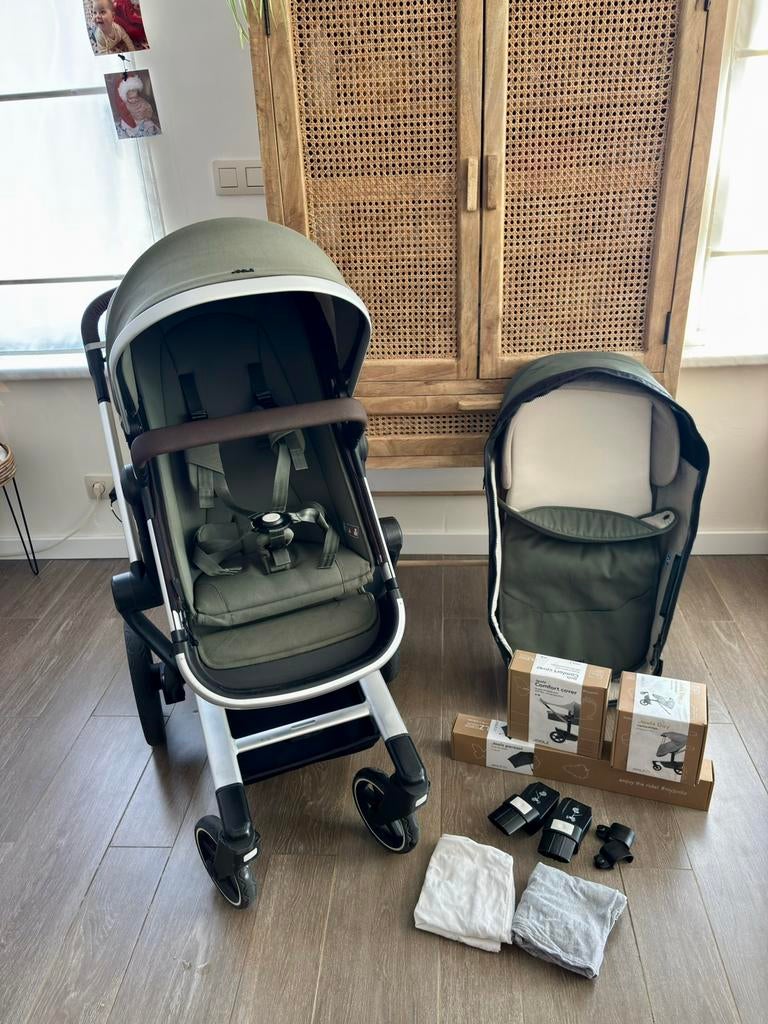 Joolz Day+ kinderwagen + accessoires (wieg & zitje), Gebruikt, Met reiswieg, Ophalen, Kinderwagen