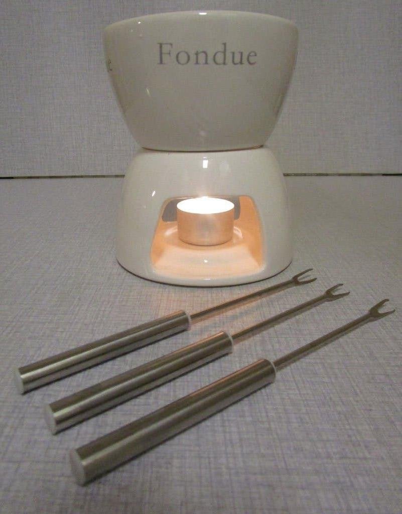 Kleine fondueset voor chocolade of kaas - OPRUIM, Elektronische apparatuur, Fonduesets, Ophalen of Verzenden, Zo goed als nieuw