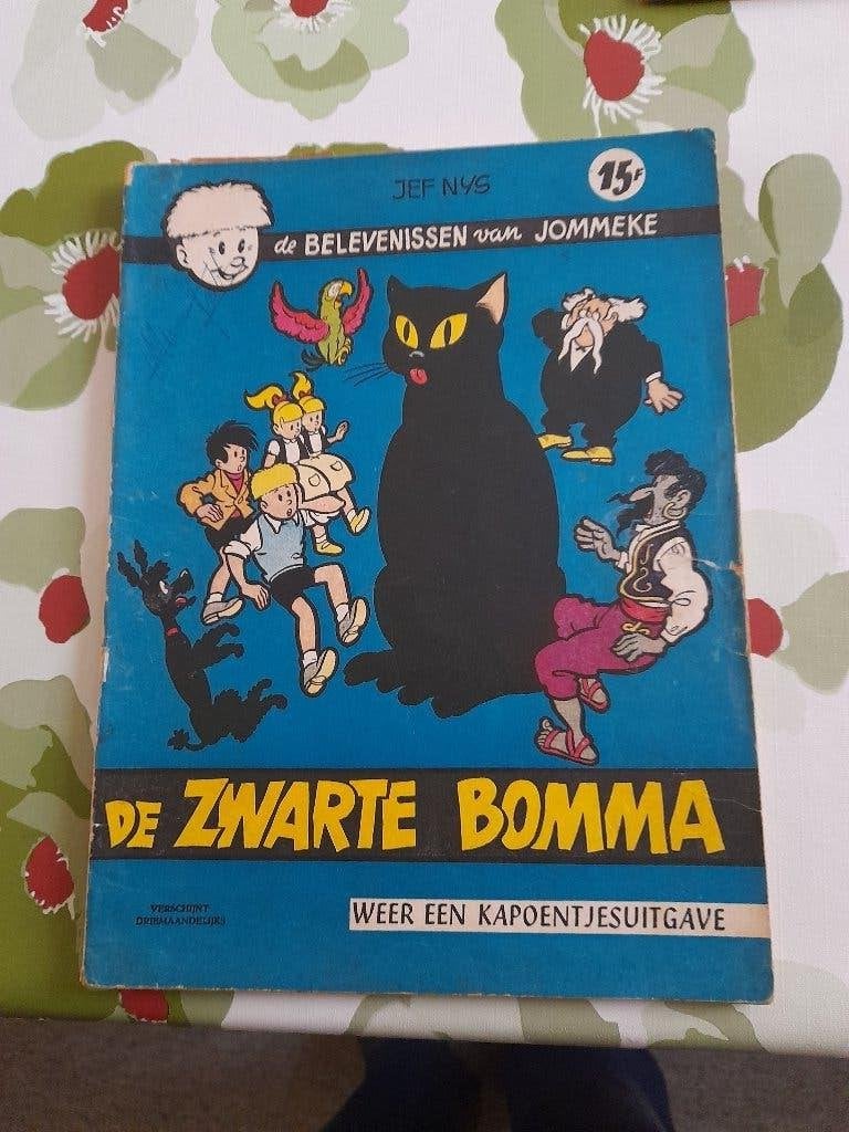 Jommeke nr 7 "De zwarte Bomma "eerste druk 1961, Boeken, Stripverhalen, Gelezen, Ophalen of Verzenden