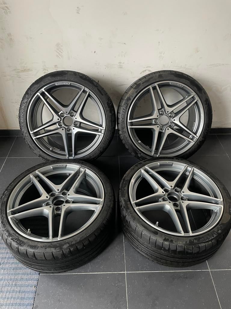 19” Mercedes W205 C63 AMG breedset velgen origineel, Auto-onderdelen, Banden en Velgen, Ophalen, Velg(en)