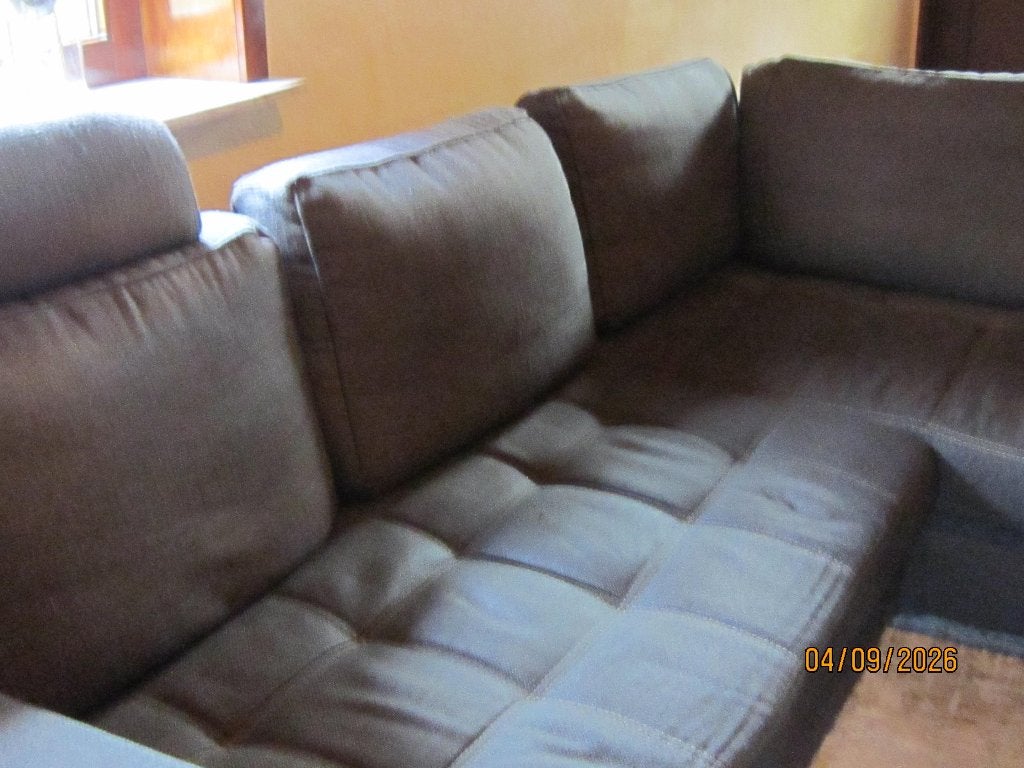 Gratis hoeksalon, Maison & Meubles, Canapés | Sofas & Chaises Longues, Enlèvement, Utilisé, Autres dimensions, Tissus