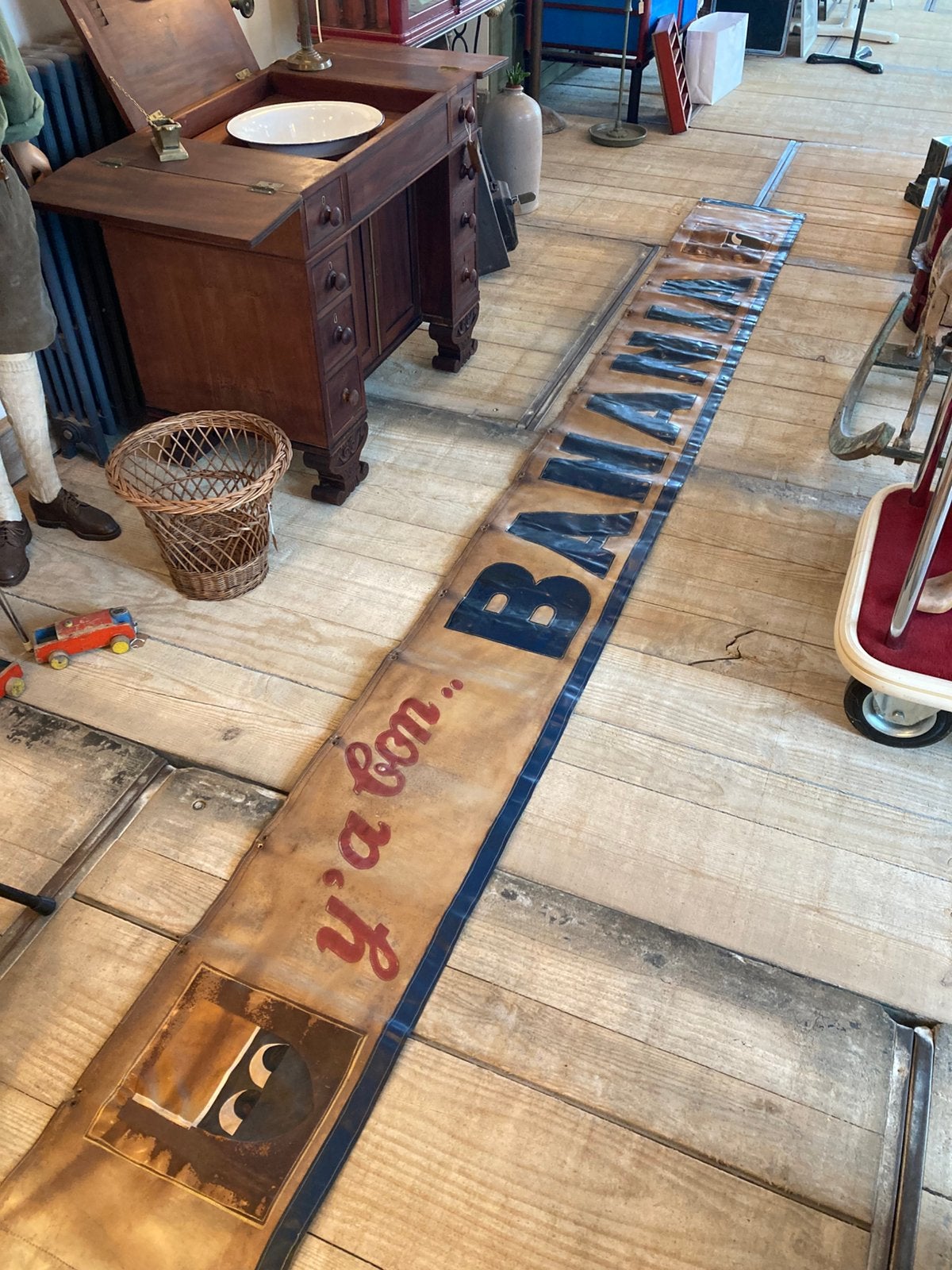 Banania-banner uit de jaren 40-50, Ophalen of Verzenden
