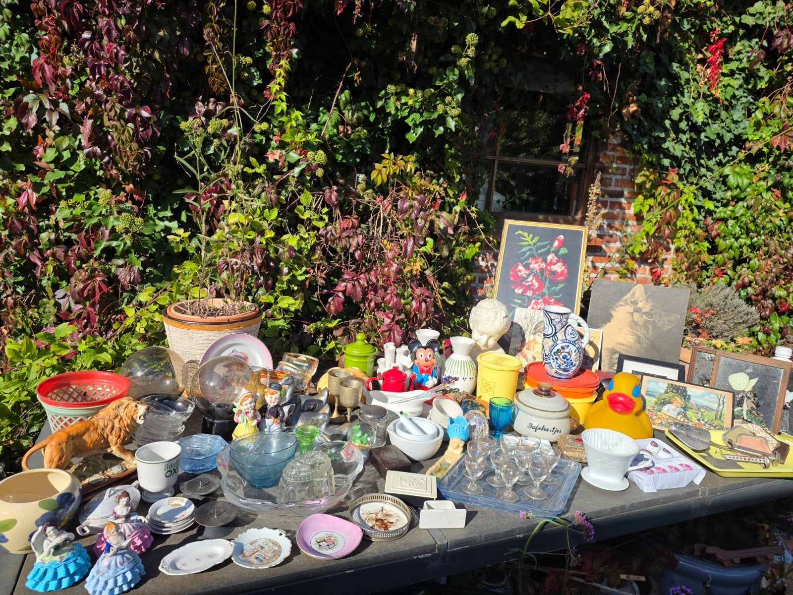 Groot lot brocante vintage curiosa Ideaal voor rommelmarkt, Antiek en Kunst, Ophalen