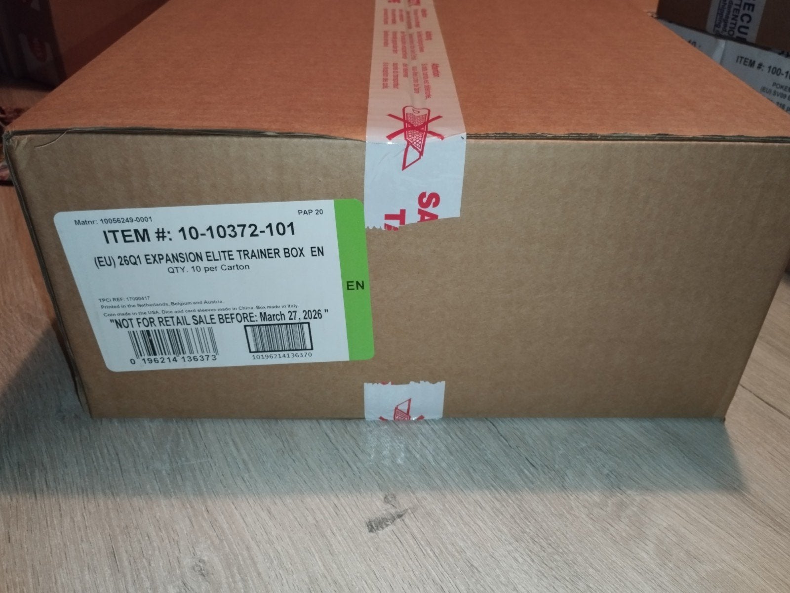 Pokémon perfect order etb case, Ophalen