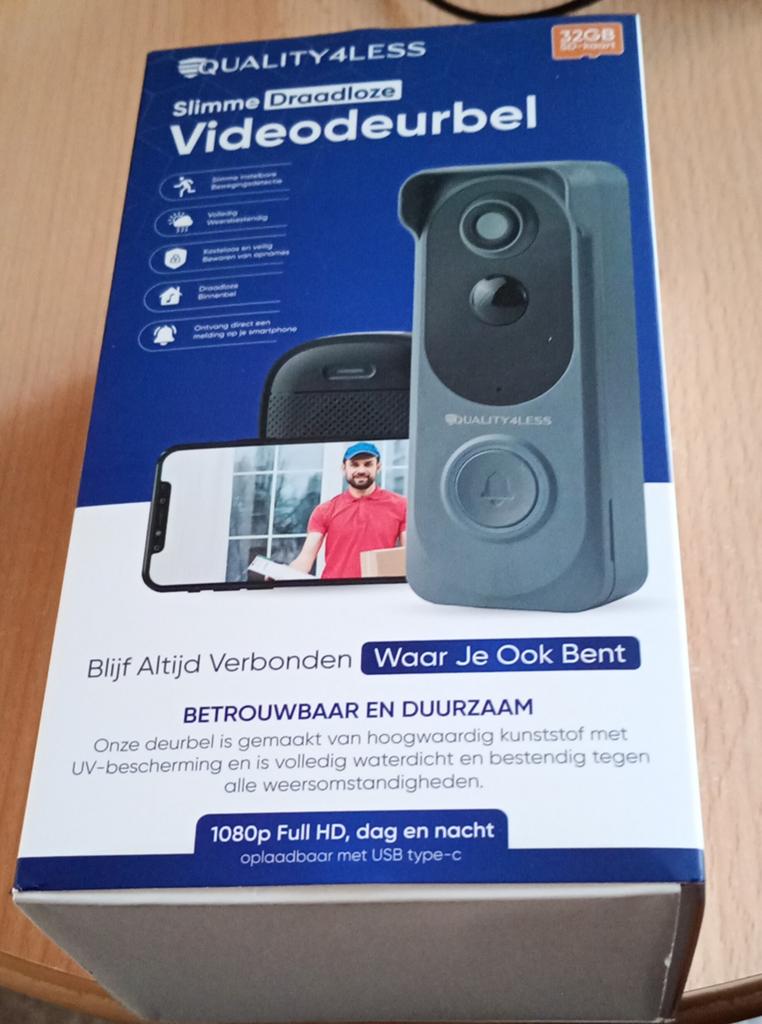 Quality4Less - Slimme Draadloze Video Deurbel, Huis en Inrichting, Ophalen