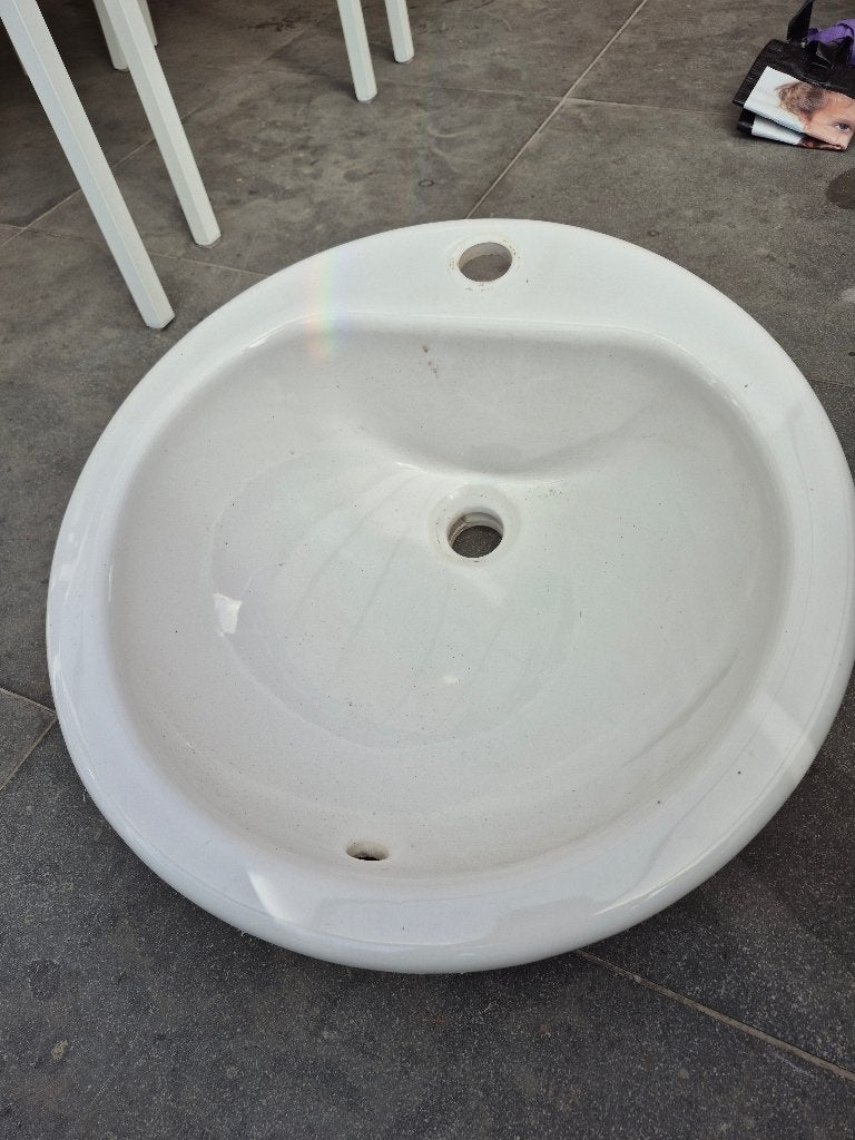 Lavabo, Huis en Inrichting, Badkamer | Badkamermeubels, Ophalen, Minder dan 50 cm, Zo goed als nieuw, Minder dan 100 cm