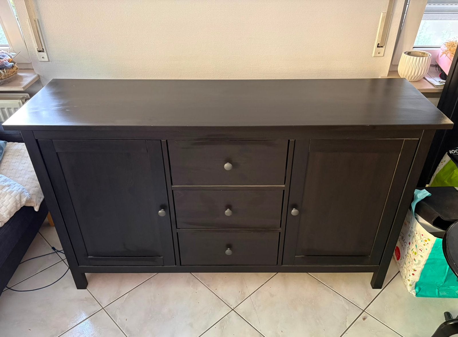 Buffet / bahut IKEA HEMNES brun noir, Enlèvement, Comme neuf