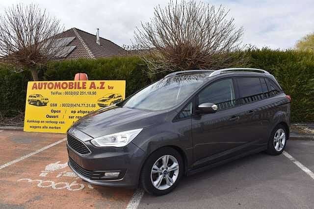 Ford Grand C-Max 1.5 TDCi Titanium Airco/GPS, Monovolume, 87 kW, Zwart, Adaptieve lichten